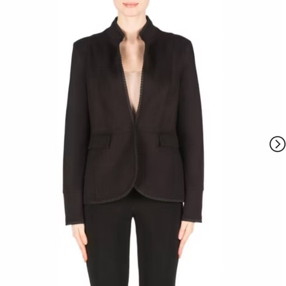Mini Pleat Trim Joseph Ribkoff Open Jacket
